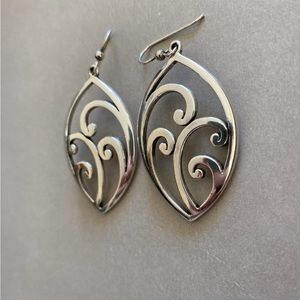 Brighton Silver Deco Pattern Earrings